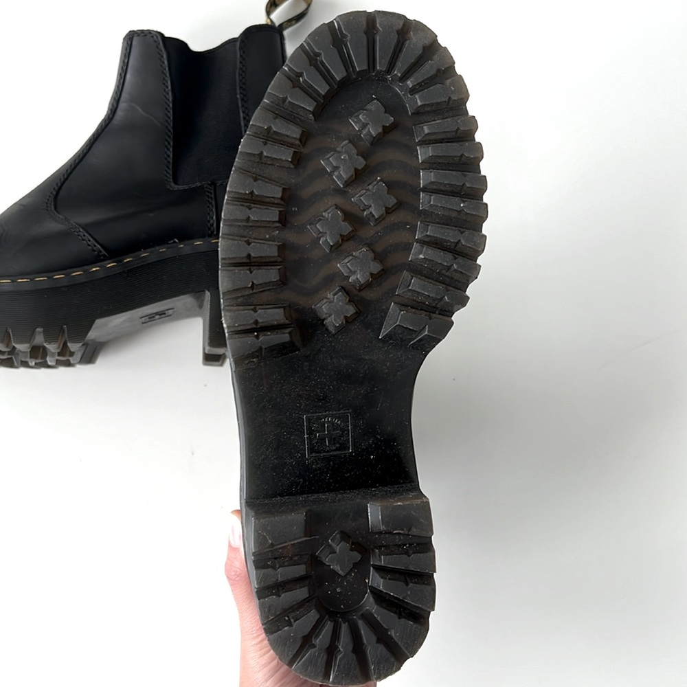 Dr Marten ROMETTY WYOMING LEATHER PLATFORM CHELSEA BOOTS Black US 5 EU 36 - Picture 9 of 11